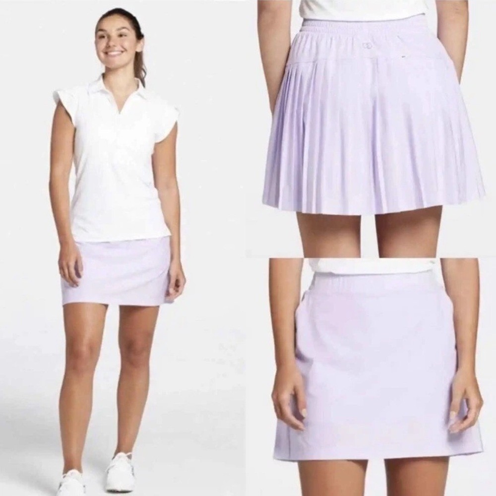 Calia Skort Sz XXL Golf 16" Ace Pleated Back Skort Lilac Pastel Purple $70 NWT